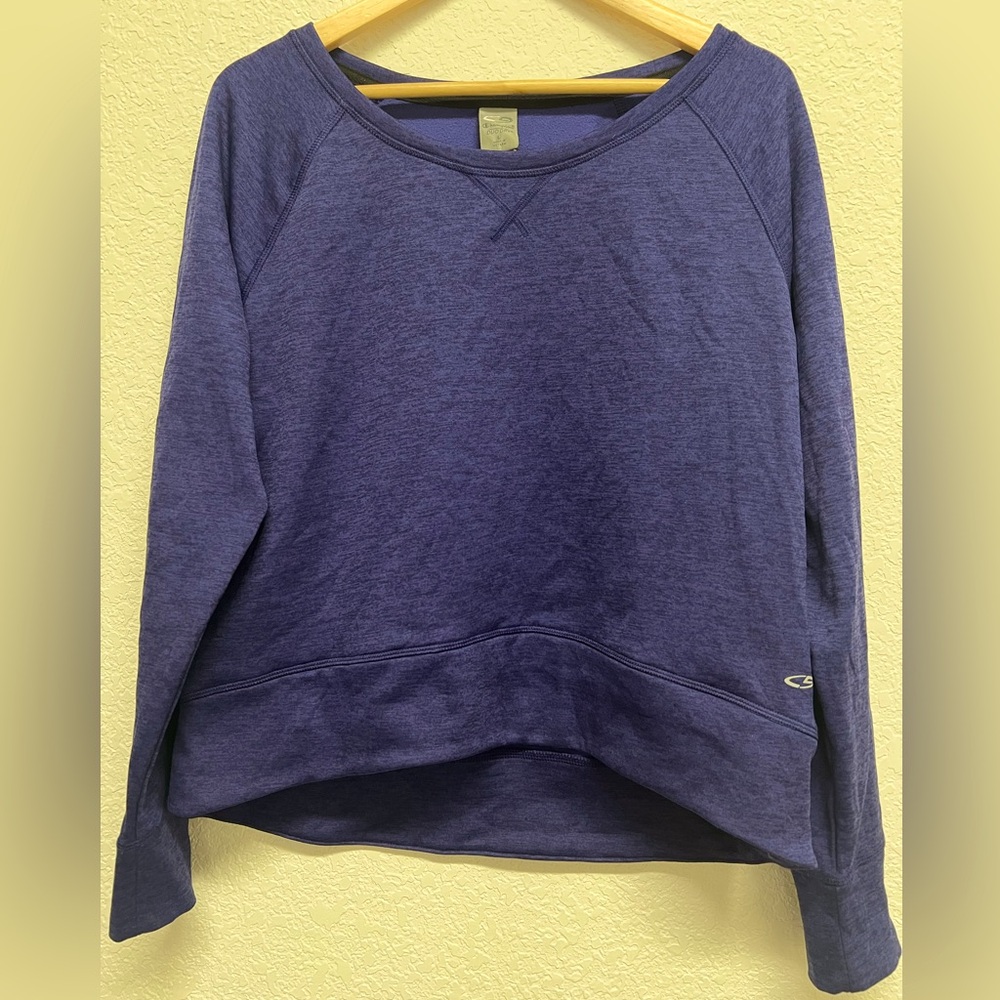 Champion Women's DuoDry Purple Sweatshirt Fleece L
